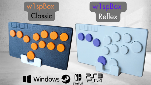 w1spBox Studio | Personalized Leverless Controller for PC & Switch | Pro Fightstick