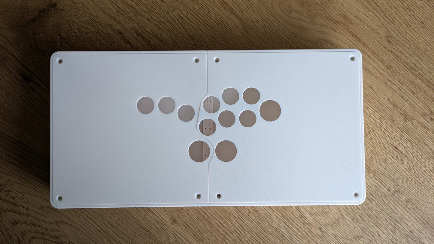 w1spCase - Leverless Arcade Stick Case – 3D Printed PLA+ enclosure for Fighting Games