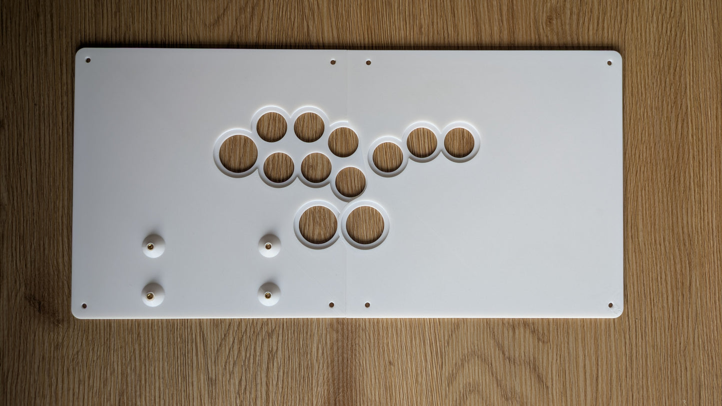 w1spCase - Leverless Arcade Stick Case – 3D Printed PLA+ enclosure for Fighting Games