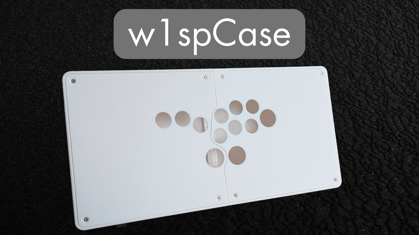 w1spCase - Leverless Arcade Stick Case – 3D Printed PLA+ enclosure for Fighting Games