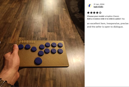 w1spBox Studio | Personalized Leverless Controller for PC & Switch | Pro Fightstick