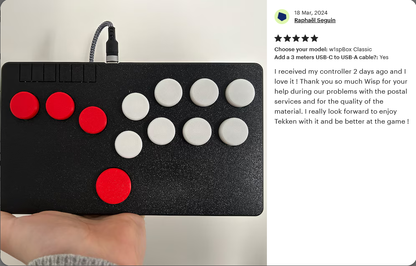 w1spBox Studio | Personalized Leverless Controller for PC & Switch | Pro Fightstick