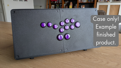 w1spCase - Leverless Arcade Stick Case – 3D Printed PLA+ enclosure for Fighting Games