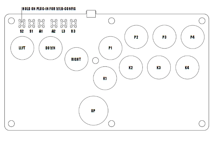 w1spBox button layout diagram